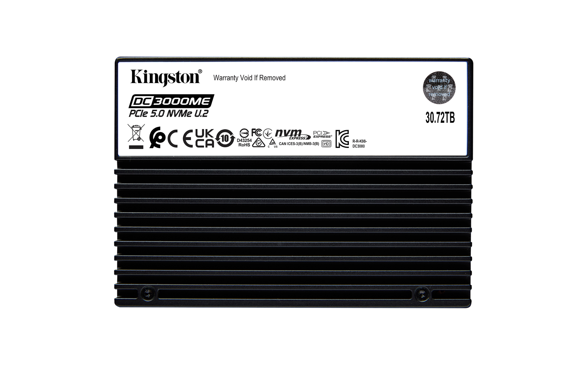 QNAP - Kingston, SSD, DC3000ME, NVMe, 30,72TB